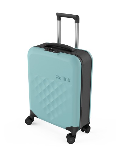 Чемодан складной Rollink Vega 360 55x40x20 см, 4 колеса, бирюзов 2 Чемодан складной Rollink Vega 360 55x40x20 см, 4 колеса, бирюзов 2