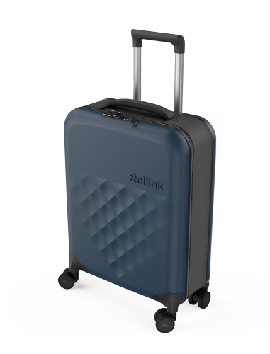 Чемодан складной Rollink Vega 360 55x40x20 см, 4 колеса, серо-си 2 Чемодан складной Rollink Vega 360 55x40x20 см, 4 колеса, серо-си 2