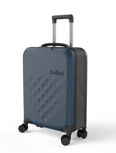 Чемодан складной Rollink Vega 360 55x40x20 см, 4 колеса, серо-си 1 Чемодан складной Rollink Vega 360 55x40x20 см, 4 колеса, серо-си 1