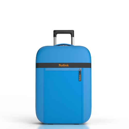 Чемодан складной Rollink Aura 55x40x20 см, 2 колеса, синий 18