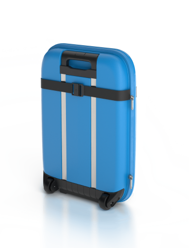 Чемодан складной Rollink Aura 55x40x20 см, 2 колеса, синий 12