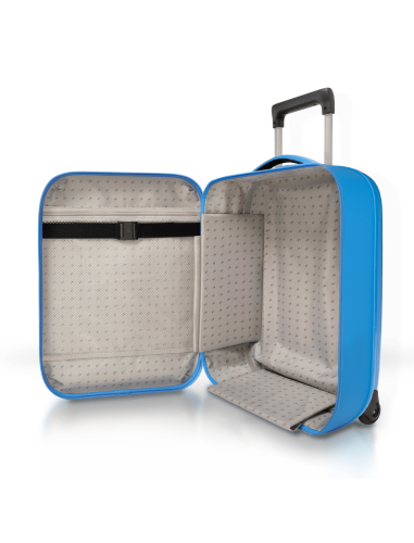 Чемодан складной Rollink Aura 55x40x20 см, 2 колеса, синий 13