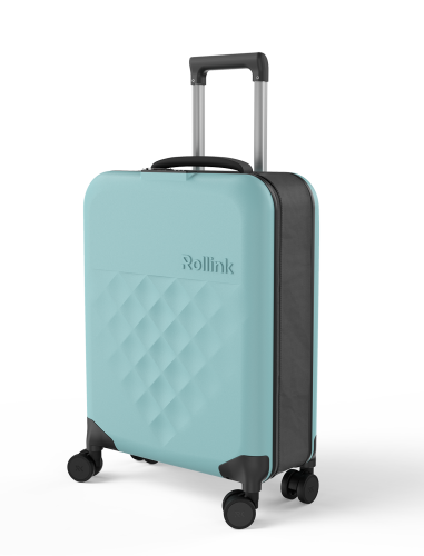 Чемодан складной Rollink Vega 360 55x40x20 см, 4 колеса, бирюзов 1 Чемодан складной Rollink Vega 360 55x40x20 см, 4 колеса, бирюзов 1