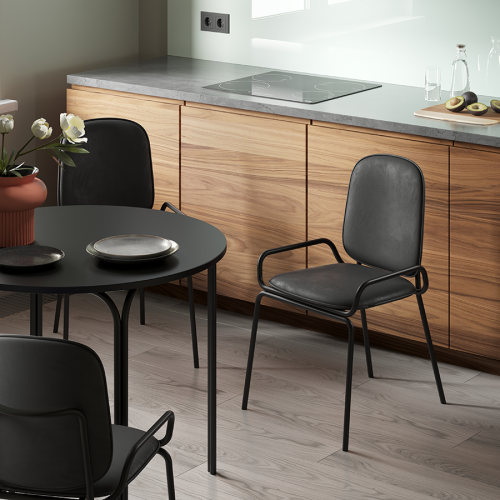 Стул ror, double frame, велюр, черный /черный 3