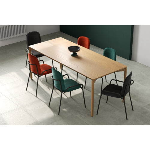 Стул ror, double frame, велюр, черный /черный 1