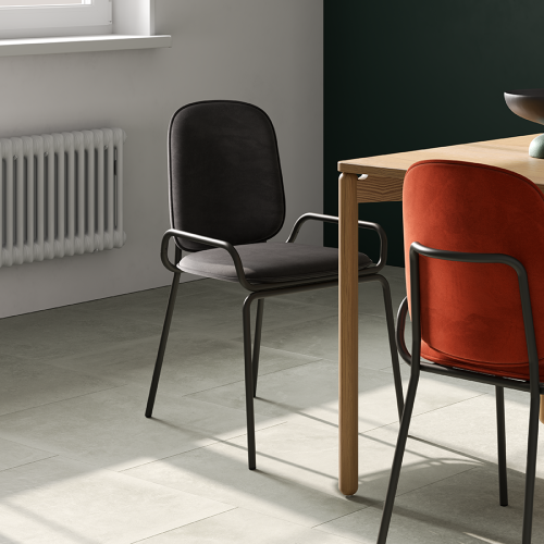 Стул ror, double frame, велюр, черный /черный 6